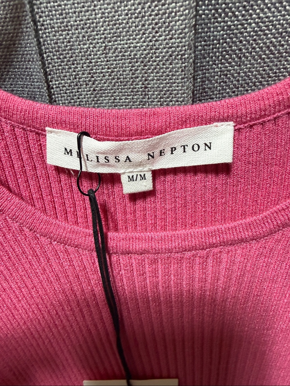 MELISSA NEPTON Pink Ruffle-Sleeve Ribbed Top - Picture 3 of 5